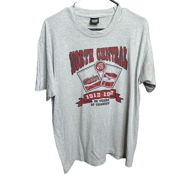 VTG 90s North Central College T Shirt XL - Picture 1 of 3